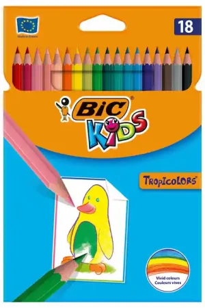 BIC Kids Tropicolors, 18st. Uitverkoop