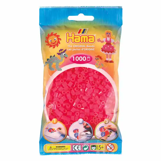 Hama Midi Strijkkralen - Fuchsia (032), 1000st. Shop Nu