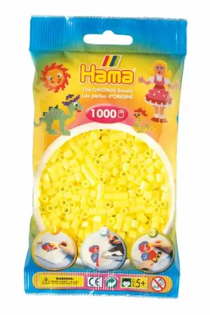 Beperkt Aanbod Hama Midi Strijkkralen - Geel Pastel (043), 1000st.