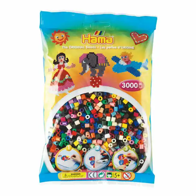 Beperkt Aanbod Hama Midi Strijkkralenmix, 3000st.