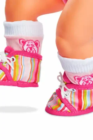 New Born Baby Sokken & Gestreepte Schoentjes Laatste Versie