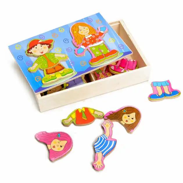 Fabrieksprijs Aankleedpuzzel Jongen en Meisje