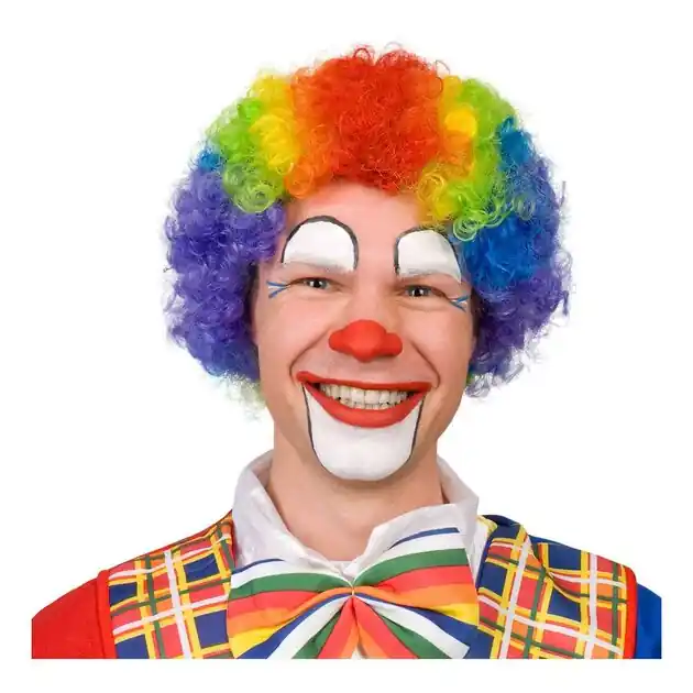 Koop Vandaag Pruik Clown Multikleur Volwassenen