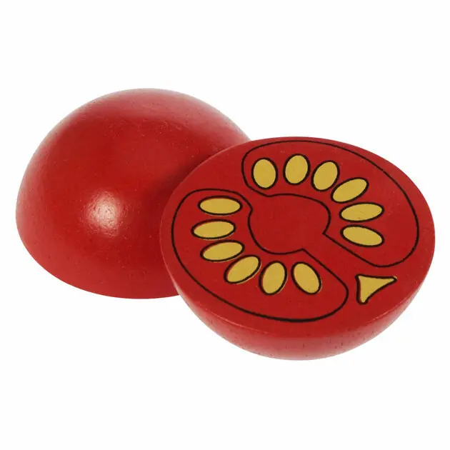 Bigjigs Houten Halve Tomaat, per stuk Korting