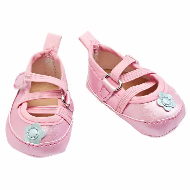 Goedkoop Poppenballerina's met Flexibele Veters - Roze, 38-45 cm
