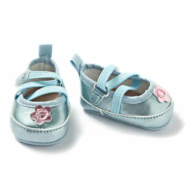 Poppenballerina's met Flexibele Veters - Blauw, 38-45 cm Korting