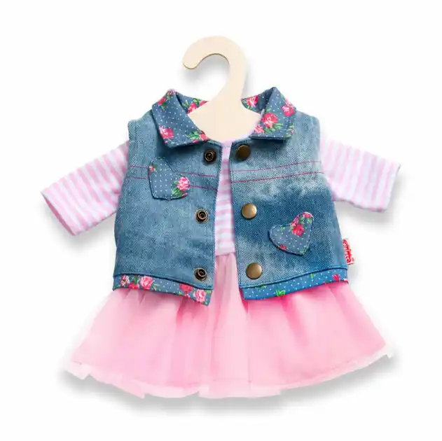 Poppenjurk met Giletje, 28-35 cm Hoge Kwaliteit