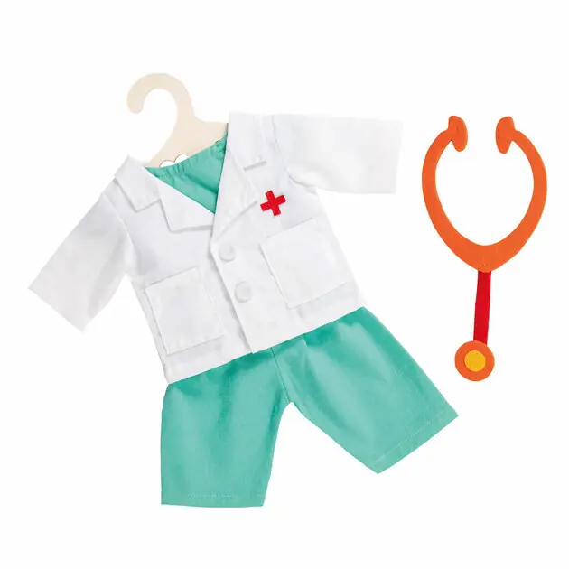Poppen Doktersoutfit met Stethoscoop, 28-35 cm Alleen Vandaag