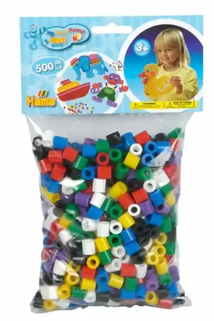 Hama Maxi Strijkkralenmix - Basis 500st. Laatste Kans