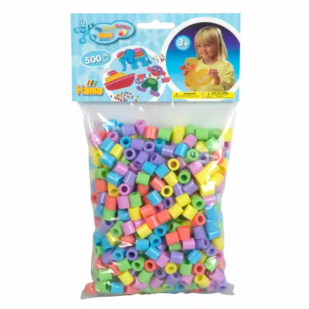 Direct Beschikbaar Hama Maxi Strijkkralenmix - Pastel 500st.