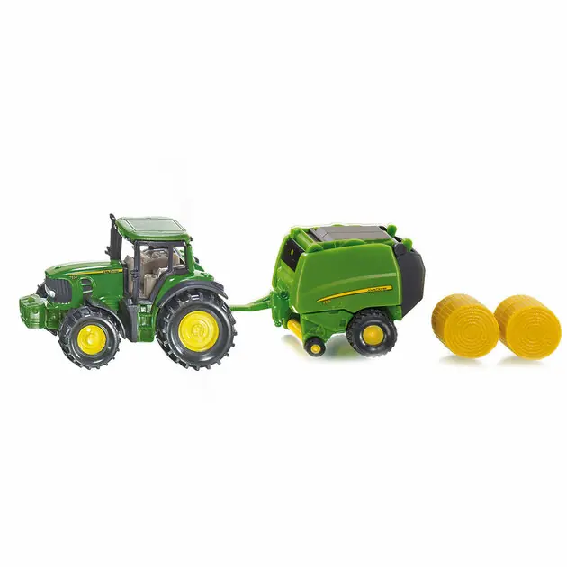 Superprijs Siku 1665 John Deere met Balenpers