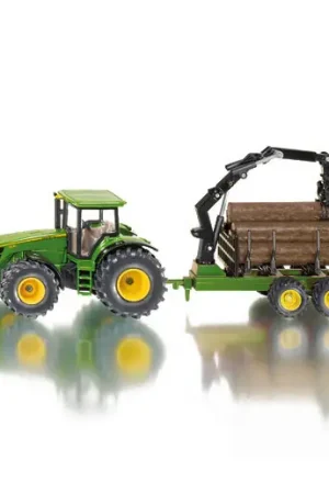 Beperkte Voorraad Siku 1954 Tractor met Boomstamaanhangwagen 1:50