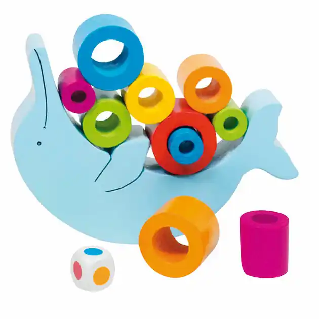 Laatste Kans Goki Houten Balansspel - Dolfijn
