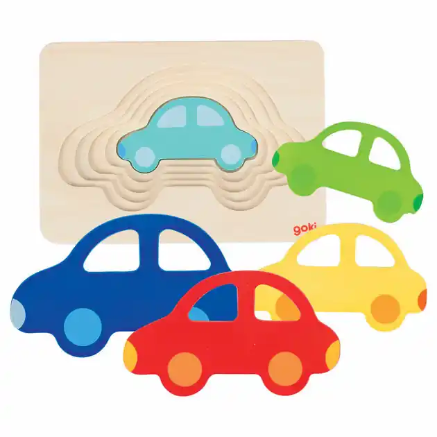 Gratis Retour Goki Lagenpuzzel Auto, 5 Lagen
