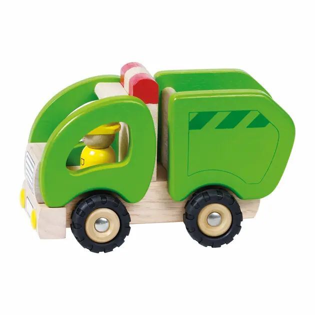 Goki Houten Vuilniswagen Snelle Levering
