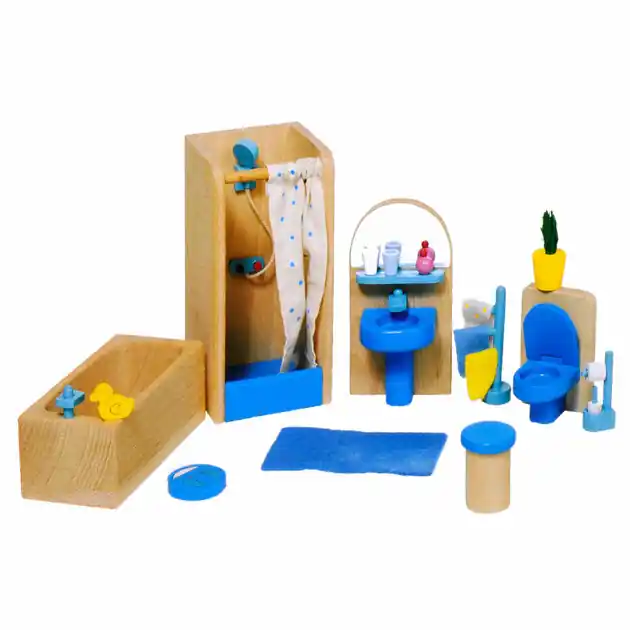 Lage Kosten Goki Poppenhuis Meubeltjes Badkamer
