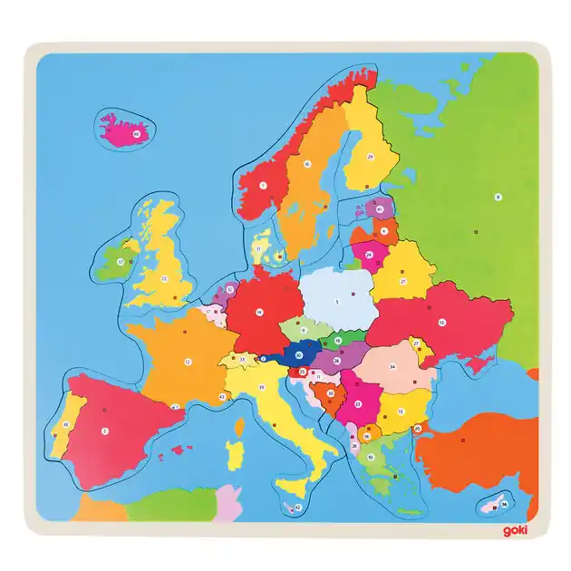 Goki Houten Puzzel Europa - 35st. Meest Verkocht