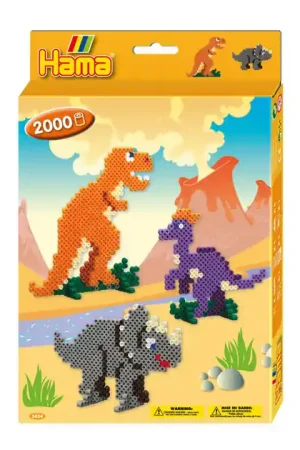 Beste Prijs Hama Midi Strijkkralenset - Dino, 2000st.