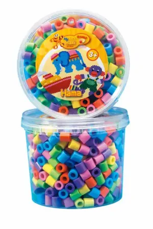 Veilige Betaling Hama Maxi Strijkkralen in Bak - Pastelmix (050), 600st.