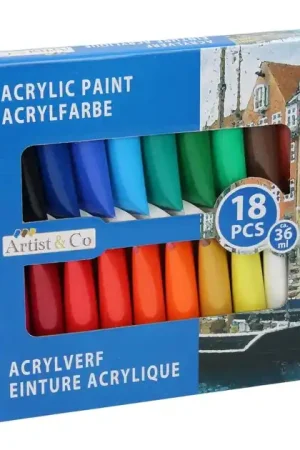 Actieprijs Acrylverf, 18dlg.