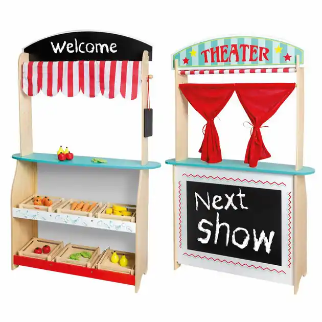 Lage Prijs Joueco Theater en Winkel met Accessoires, 2in1