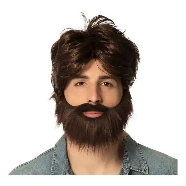 Laatste Kans Pruik met Baard en Snor