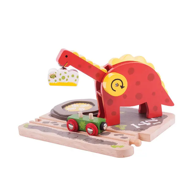 Bigjigs Houten Dino Kraan Actieprijs