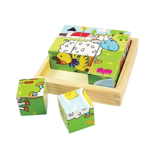 Bigjigs Boerderijdieren Blokpuzzel Finale Uitverkoop