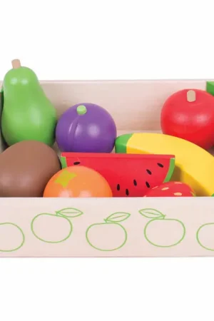 Actieprijs Bigjigs Houten Kistje met Fruit, 9dlg.
