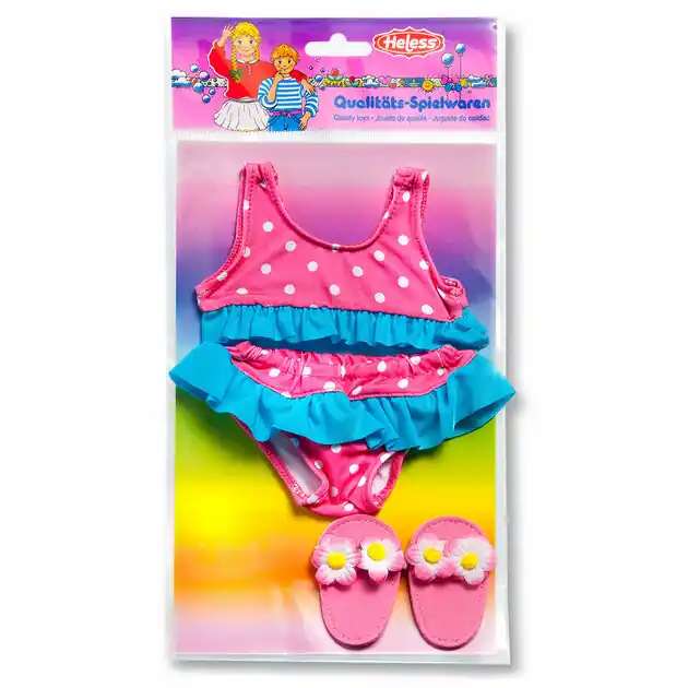 Poppenbikini met Slippers, 35-45 cm Meest Verkocht