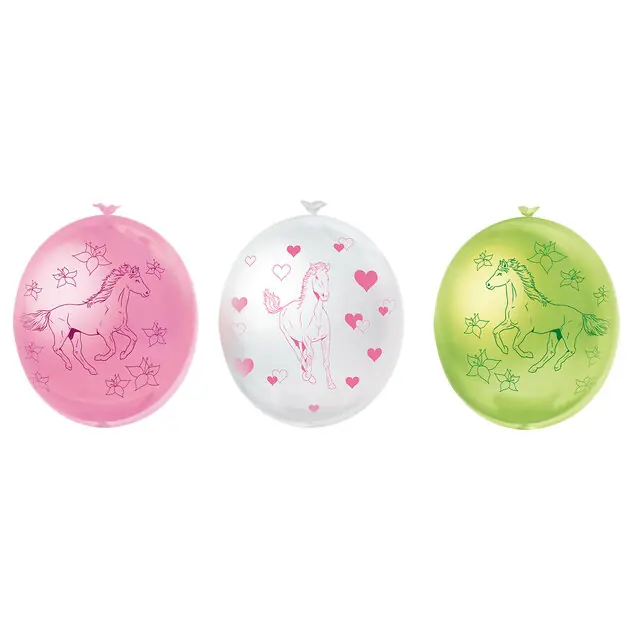 Ballonnen Paarden, 6st. Hoge Kwaliteit