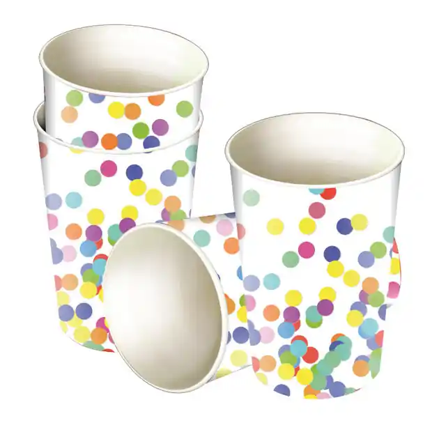 Koop Online Bekers Confetti, 8st.