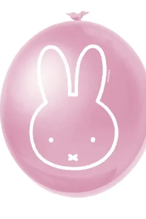 Ballonnen Nijntje Roze, 6st. Hoge Kwaliteit
