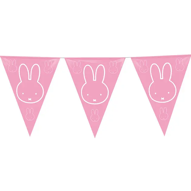 Meest Verkocht Vlaggenlijn Nijntje Roze, 10mtr.