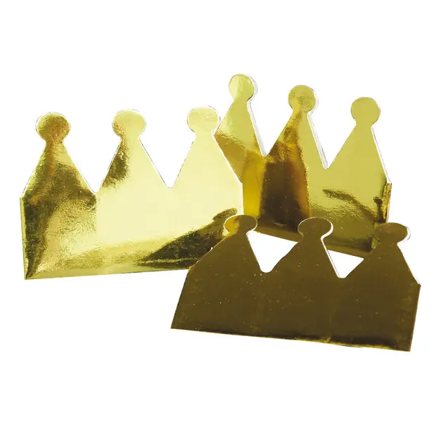 Hete Deal Kroontjes Goud Metallic, 6st.