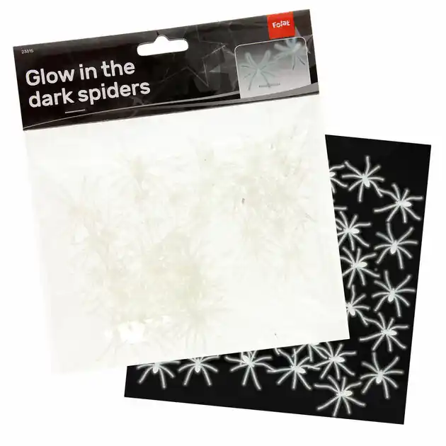 Betrouwbaar Glow in the Dark Spinnen, 50st.