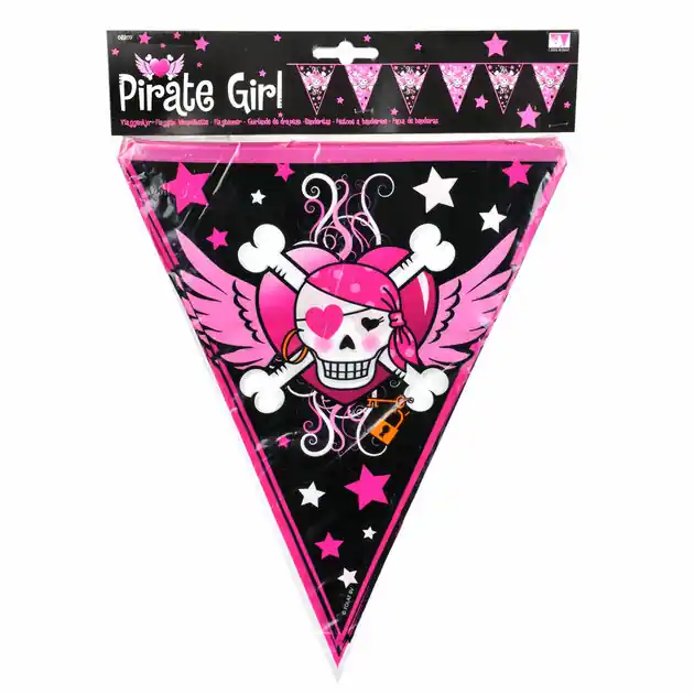 Pirate Girl Vlaggenlijn, 6mtr. Nieuw