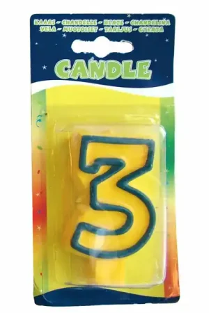 Aanbieding Verjaardagskaarsjes Fun - 3 jaar