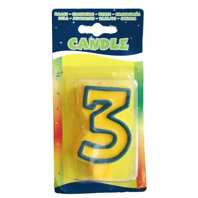 Aanbieding Verjaardagskaarsjes Fun - 3 jaar