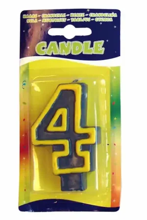 Verjaardagskaarsjes Fun - 4 jaar Op = Op