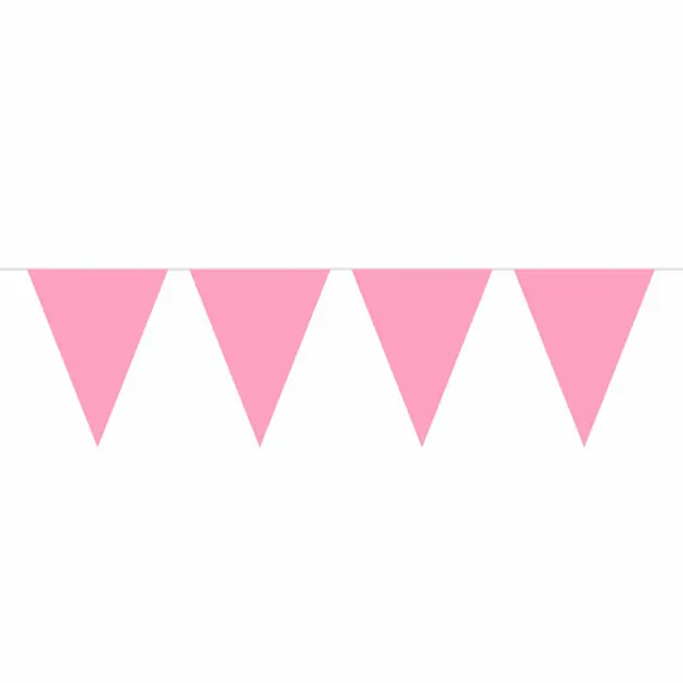 Roze Mini Vlaggenlijn, 3mtr. Beste Prijs