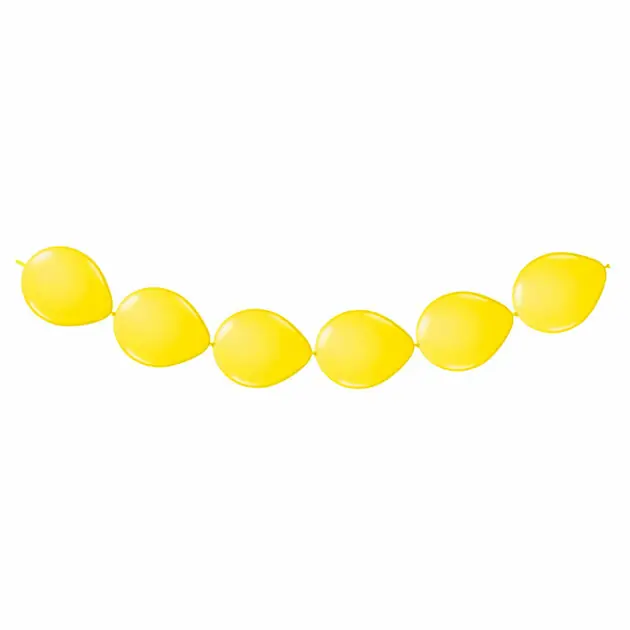 Gele Knoopballonnen, 8st. Gecertificeerd