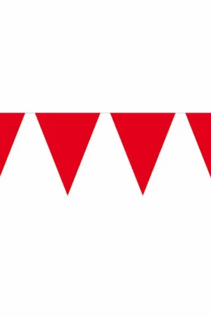 Aanbieding Vlaggenlijn XL Rood, 10mtr.