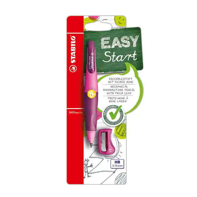 STABILO EASYergo 3.15 - Ergonomisch Vulpotlood - Linkshandig - Roze Shop Nu