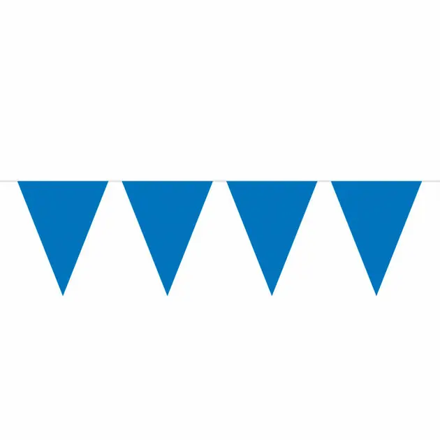 Blauwe Mini Vlaggenlijn, 3mtr. Fabrieksprijs