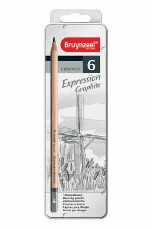 Bruynzeel Expression Grafietpotloden, 6st. Tijdelijk Beschikbaar