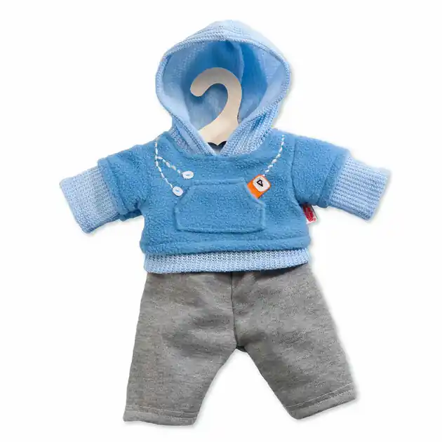 Poppen Jogging Outfit - Blauw, 28-33 cm Bestel Nu
