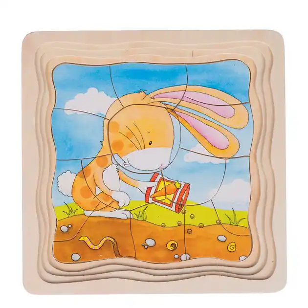Goki Houten Lagenpuzzel - Moestuin, 53st. Fabrieksprijs