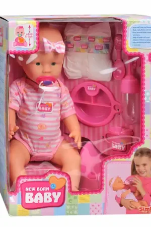 Laatste Kans New Born Baby Drink- en Plaspop, 8dlg.