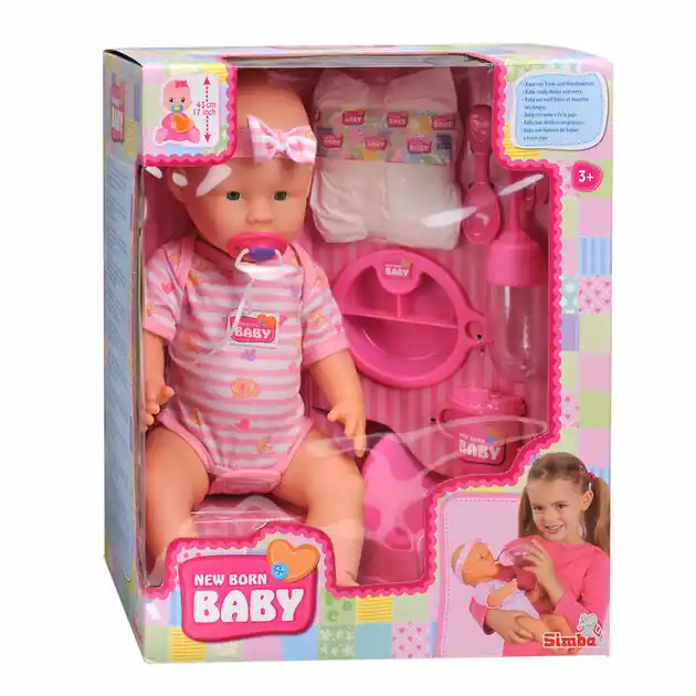 Laatste Kans New Born Baby Drink- en Plaspop, 8dlg.